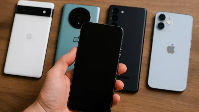 Smartphony různých značek