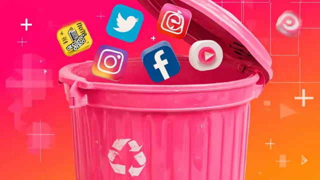 Aplikace sociálních sítí padají do odpadkového koše