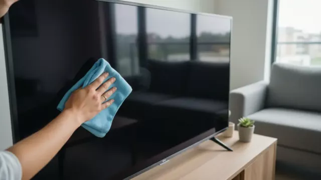 Čištění TV obrazovky
