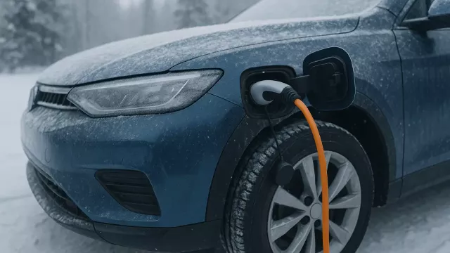 Nabíjení elektromobilu v zimních podmínkách