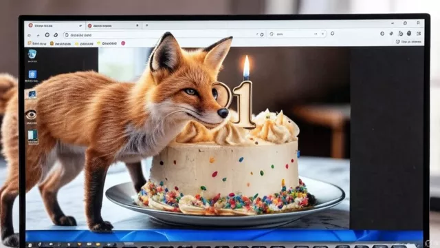 Mozilla Firefox slaví 21. narozeniny, ilustrační