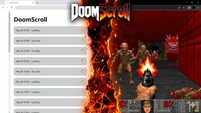 DoomScroll: Zahrajte si tisíce úrovní Doomu přímo v prohlížeči
