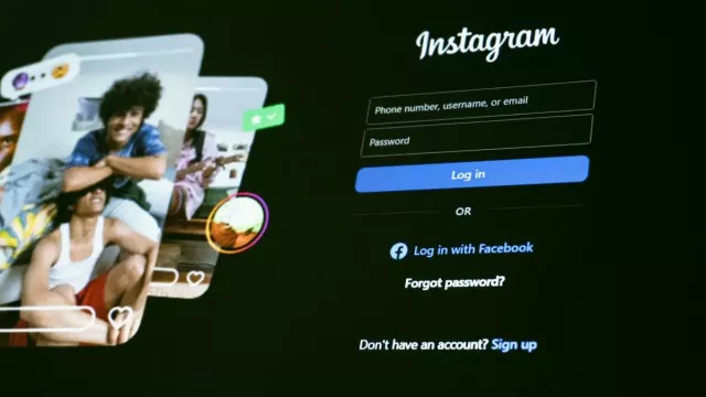 Přihlašovací okno do Instagramu