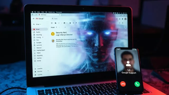 Symbol rizika na displeji laptopu