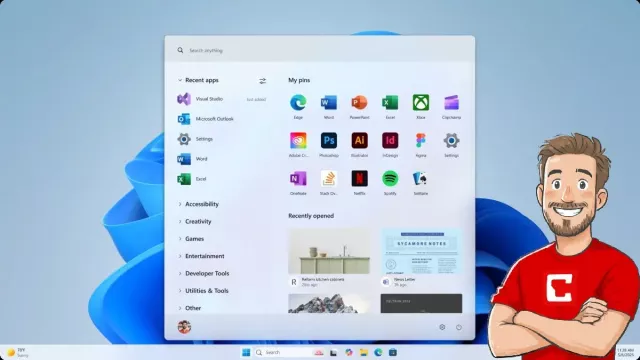 Nový vzhled nabídky Start Windows