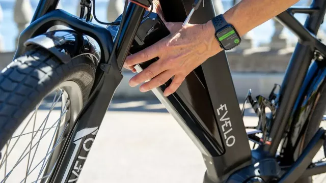 Detail na baterii elektrokola