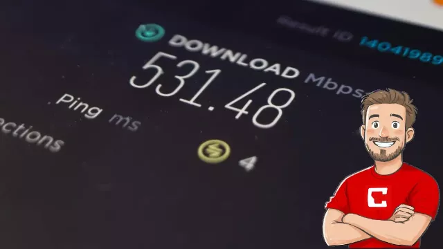 Ukazatel měření rychlosti internetu