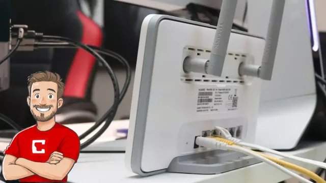 Wi-Fi router zadní strana