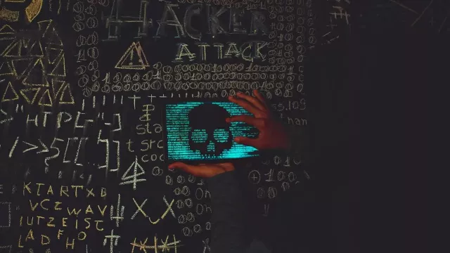 Ilustrace na téma hackerství
