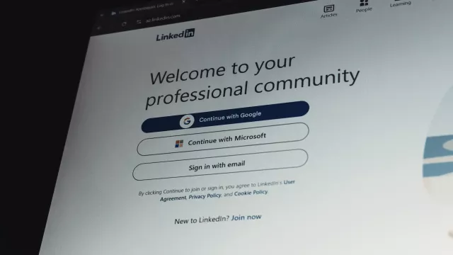 Přihlášení do LinkedIn