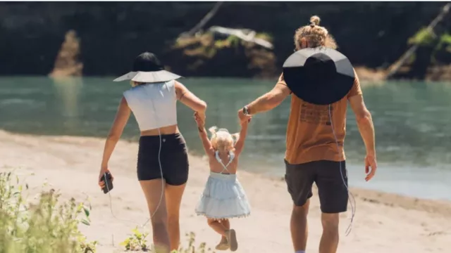 Solární klobouk EcoFlow Solar Hat se zabudovanými solárními články.