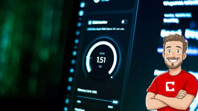 Ukazatel vytíženosti RAM na monitoru