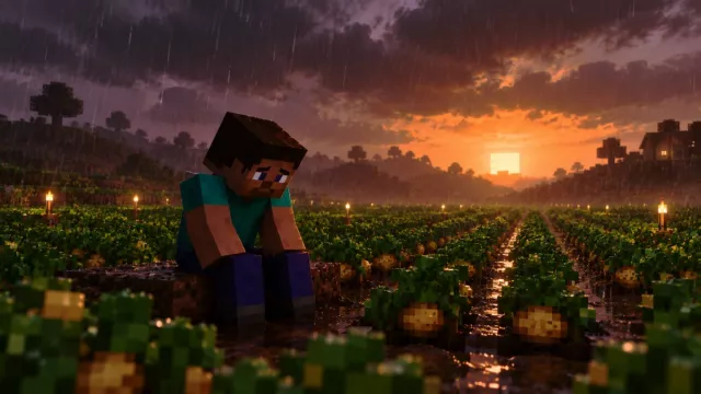 Steve v Minecraftu