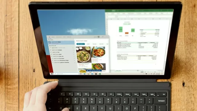 Symbolika Windows na displeji laptopu
