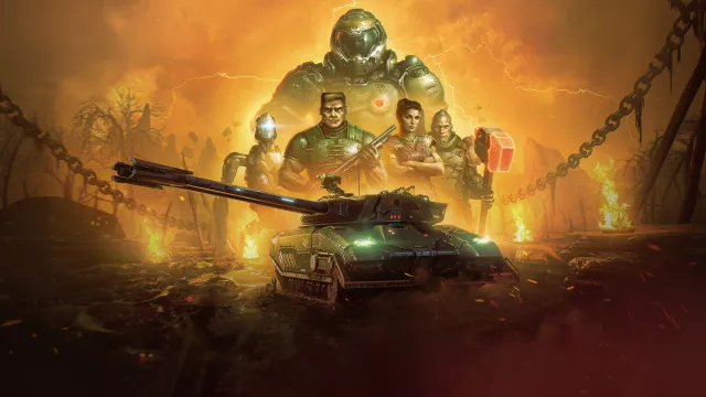 Tanky říznuté legendární střílečkou z 90. let. Do World of Tanks vtrhlo peklo ve znamení Dooma